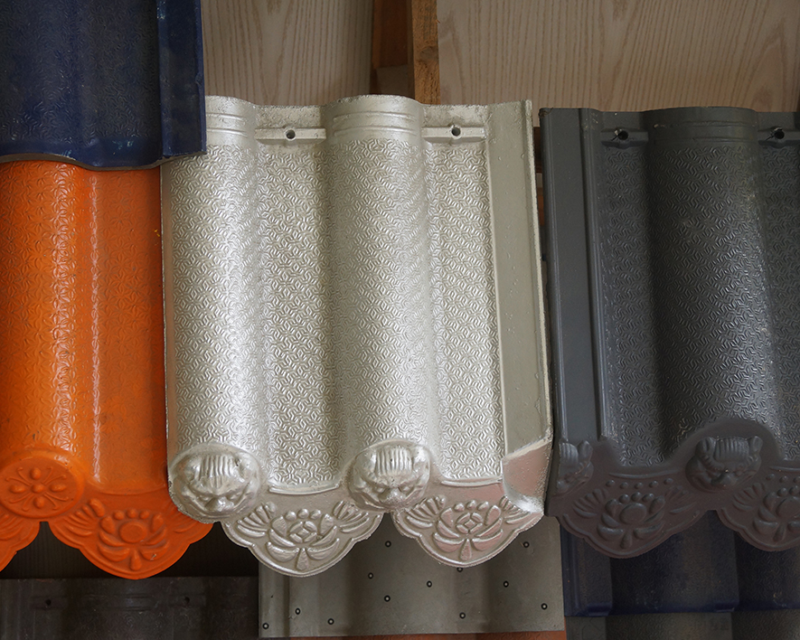 展厅小瓦滴水瓦照片